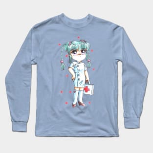 Nyan Nyan Nurse Long Sleeve T-Shirt